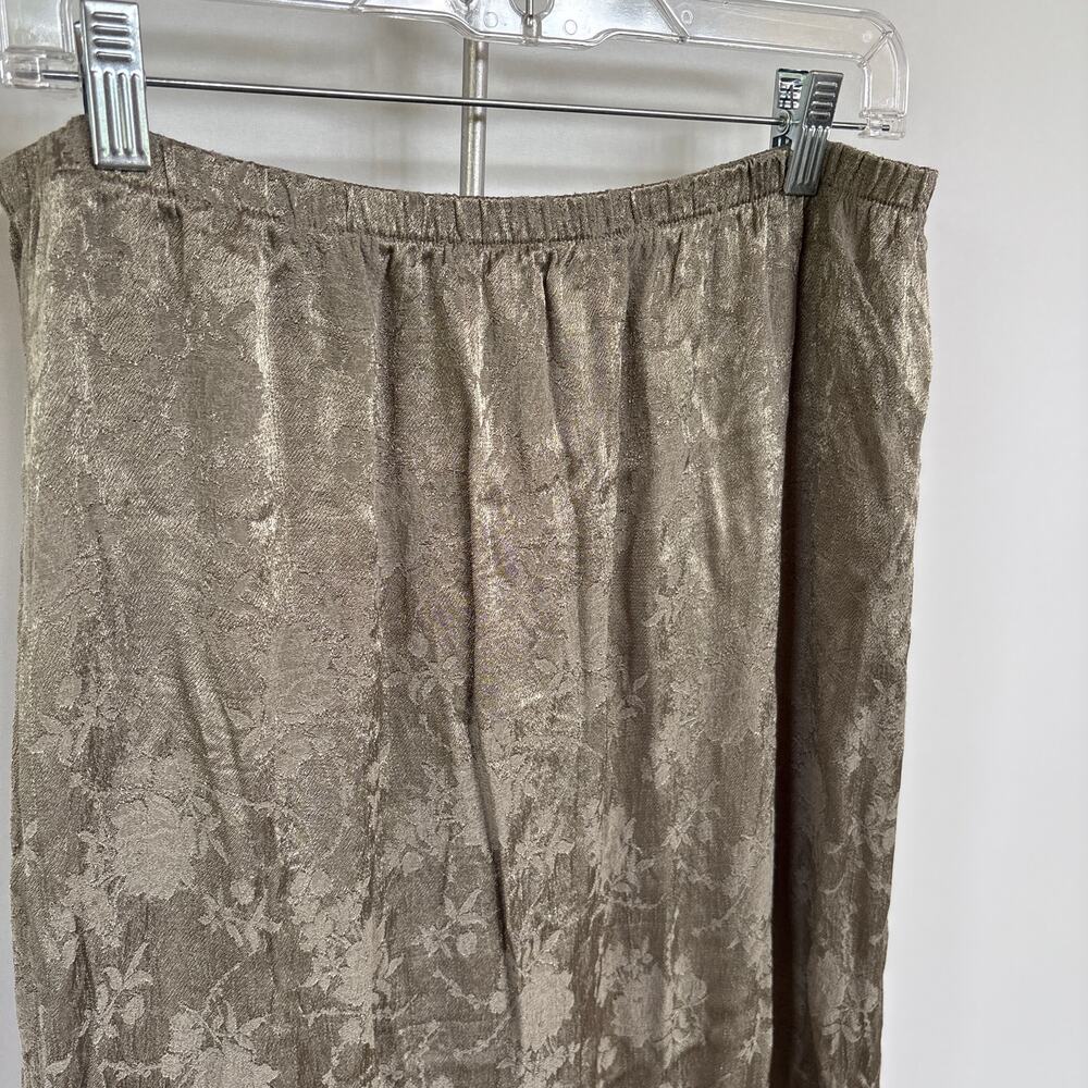 Vintage Whimsygoth Neutral Patchwork Midi Skirt E… - image 3